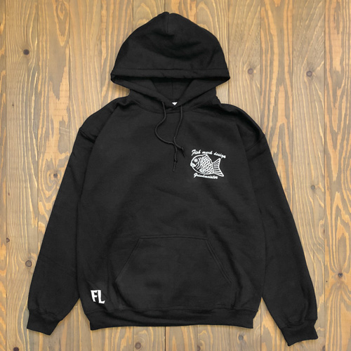 fish&life,hoodie,logo,black,top