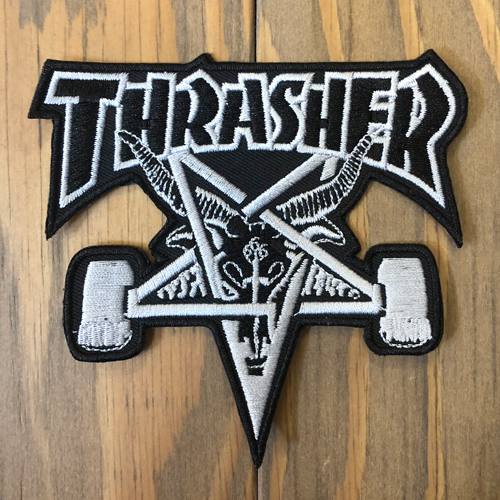 thrasher,2019sp,patch,skategoat,black,top