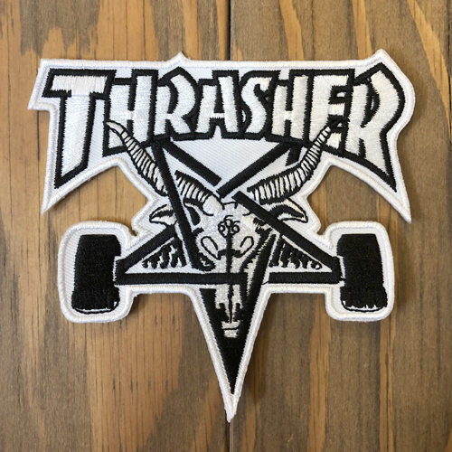 thrasher,2019sp,patch,skategoat,white,top