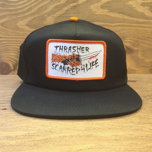 thrasher,scarred,cap,top