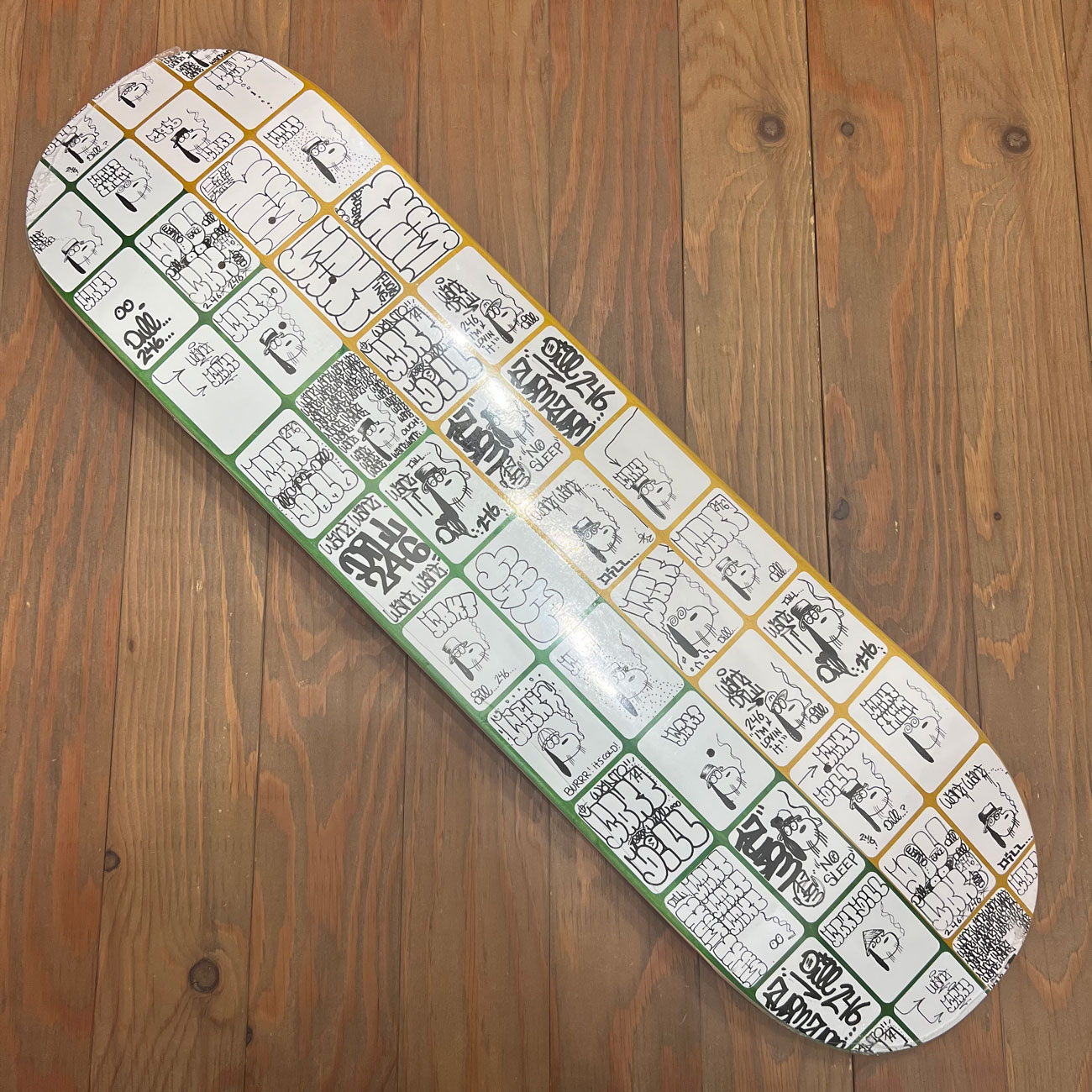 FUCKING AWESOME DILL WANTO YELLOW/GREEN DECK 8.25inch