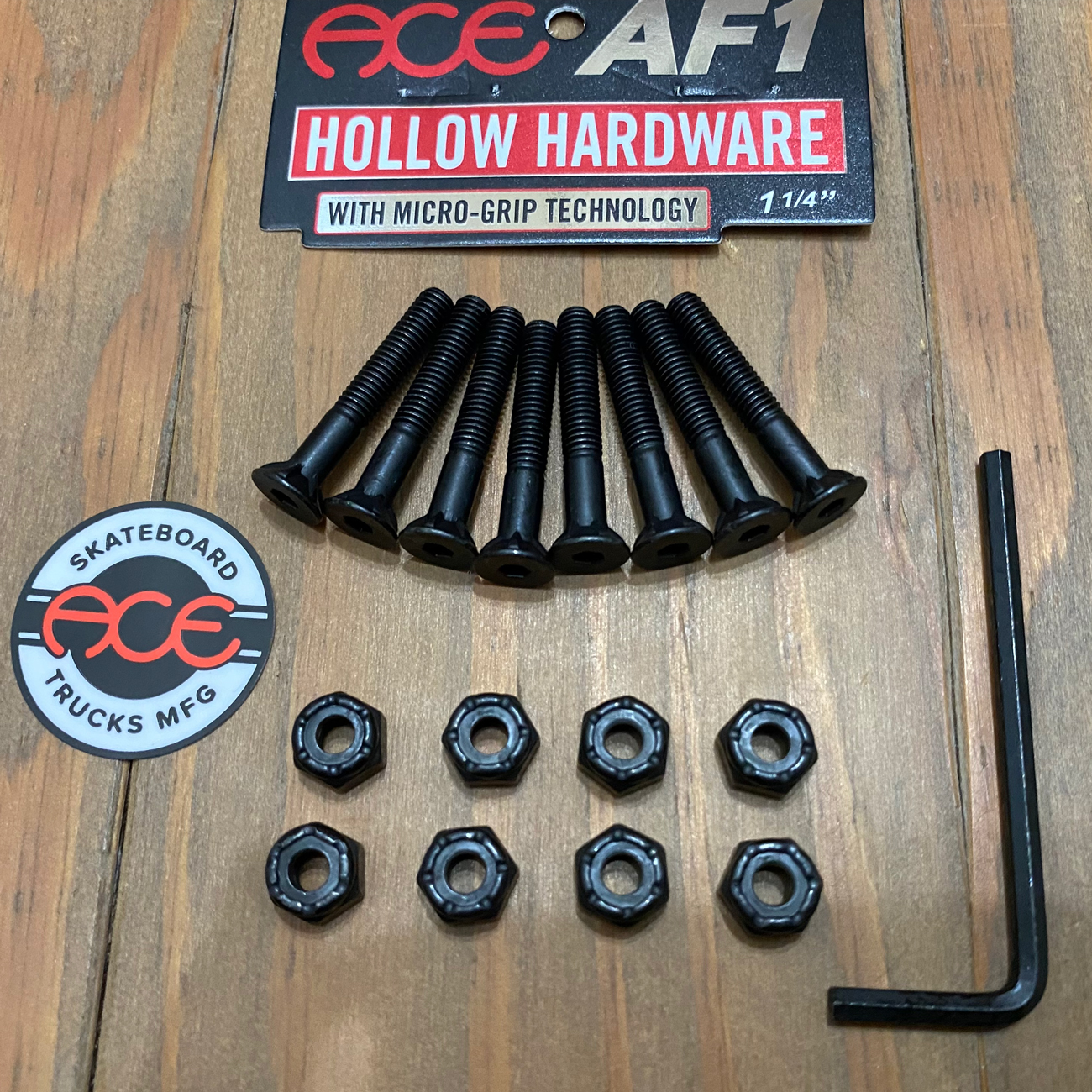 【1 1/4inch 六角】ACE TRUCKS AF1 HOLLOW HARDWARE 1 1/4inch