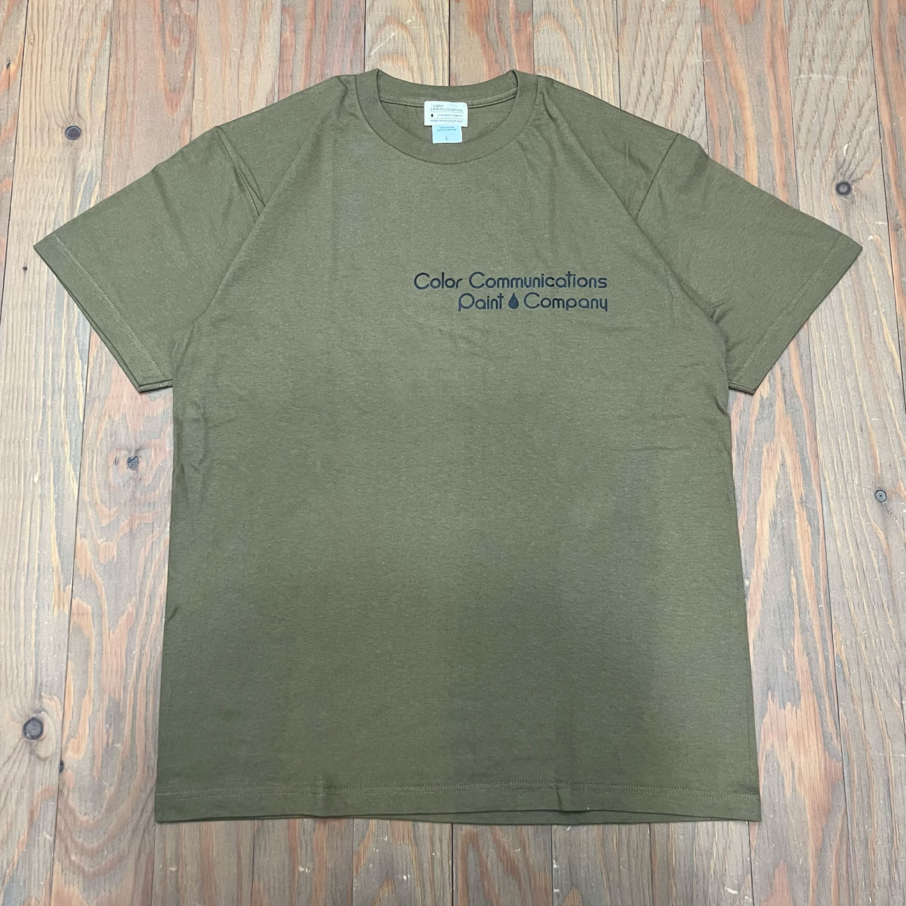 COLOR COMMUNICATIONS PAINT COMPANY TEE OLIVE