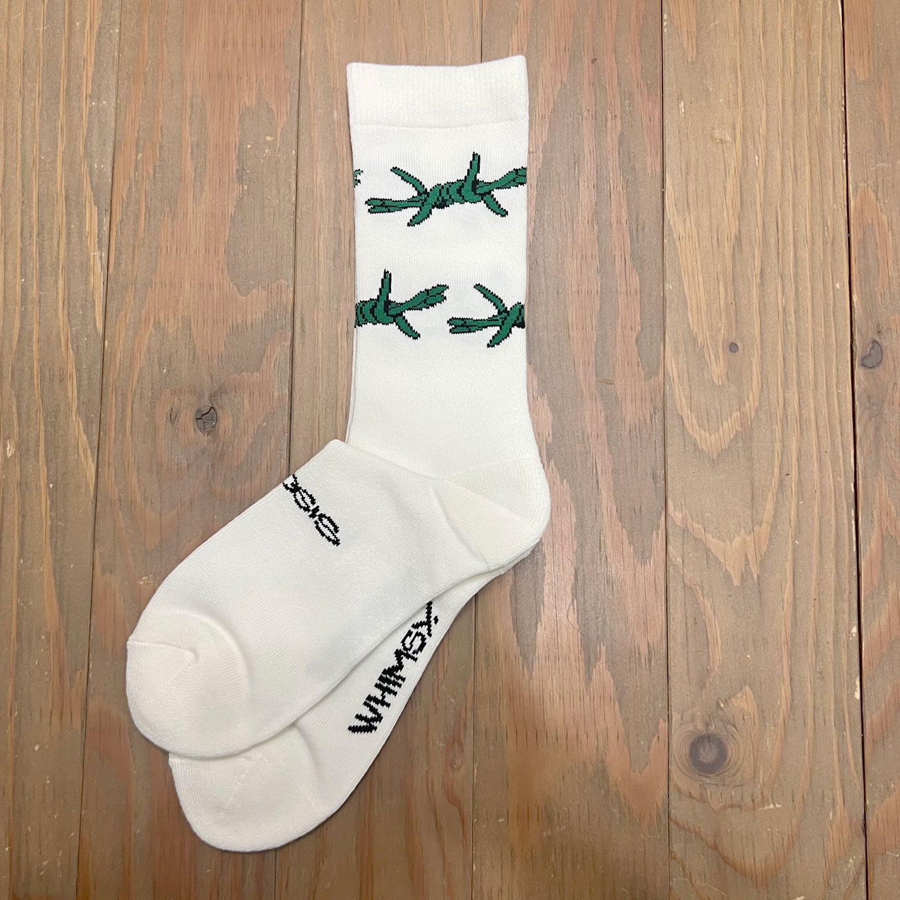 WHIMSY BARBED SOX WHITE