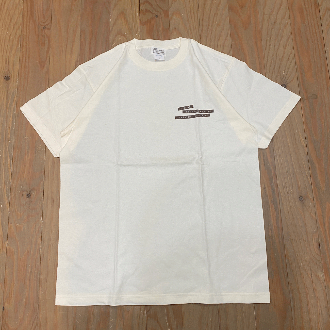 COLOR COMMUNICATIONS EMBOSSING LABEL T-SHIRT