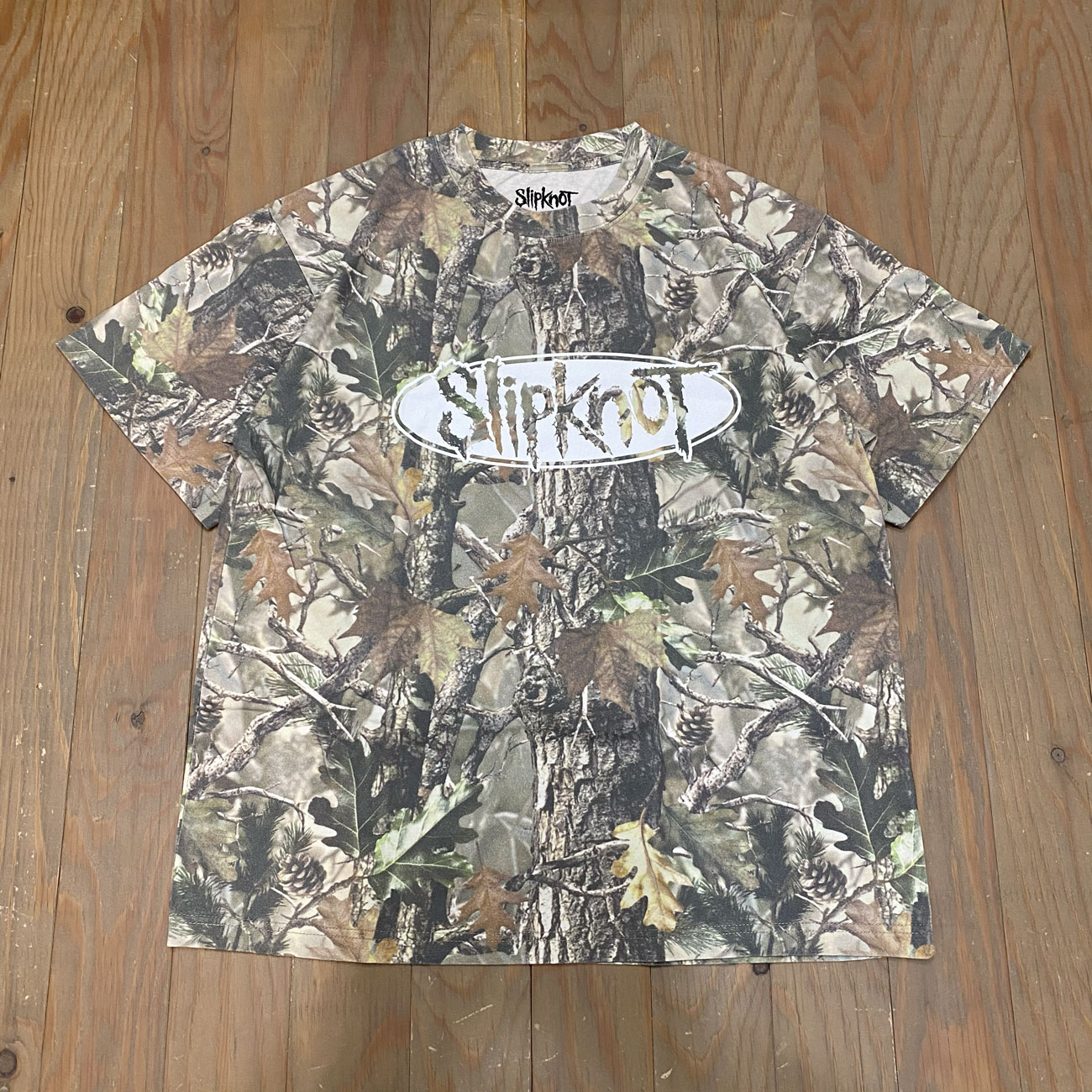 WELCOME x SLIPKNOT OVAL LOGO BOXY  TEE