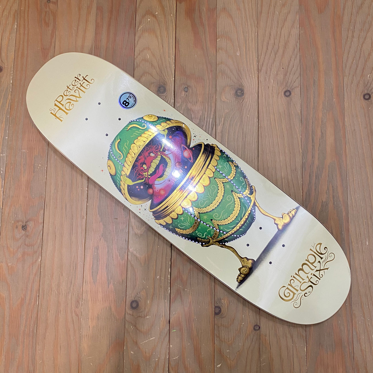 ANTIHERO PETER HEWITT GRIMPLE  FABRAGE DECK 8.75inch