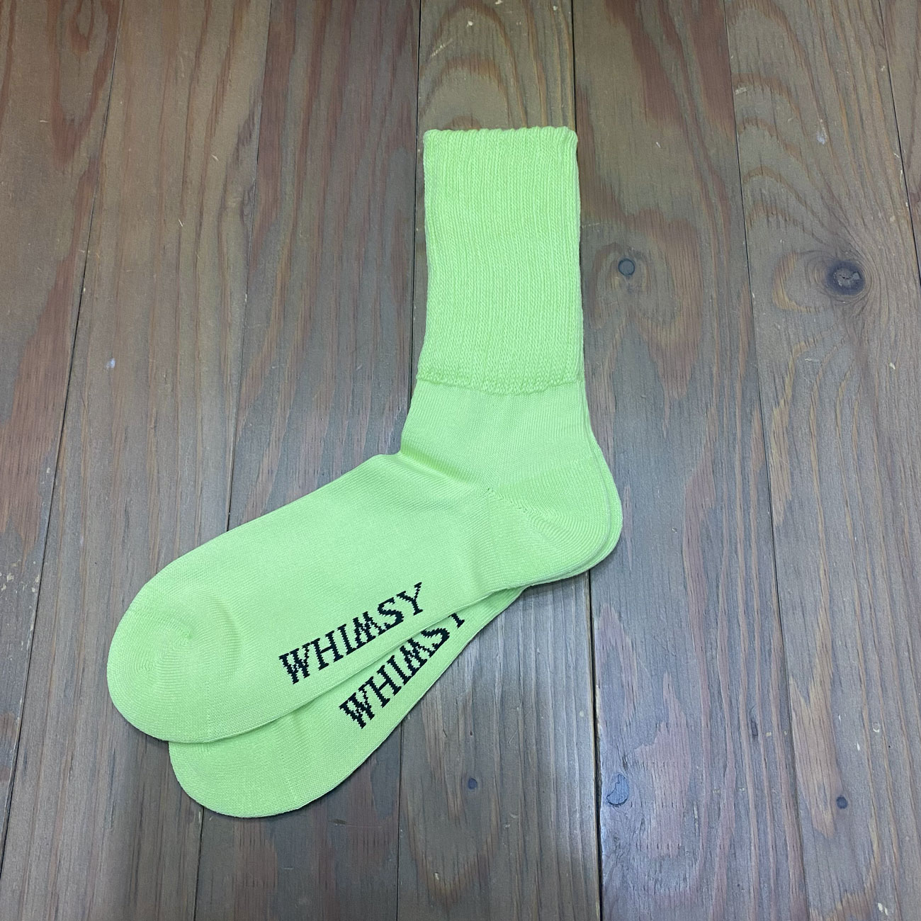 WHIMSY LOOSE SOX LIME