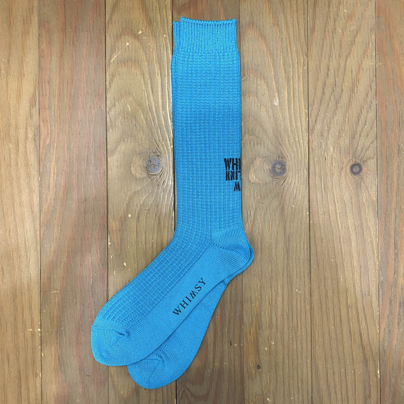 WHIMSY WAFFLE SOX TEAL