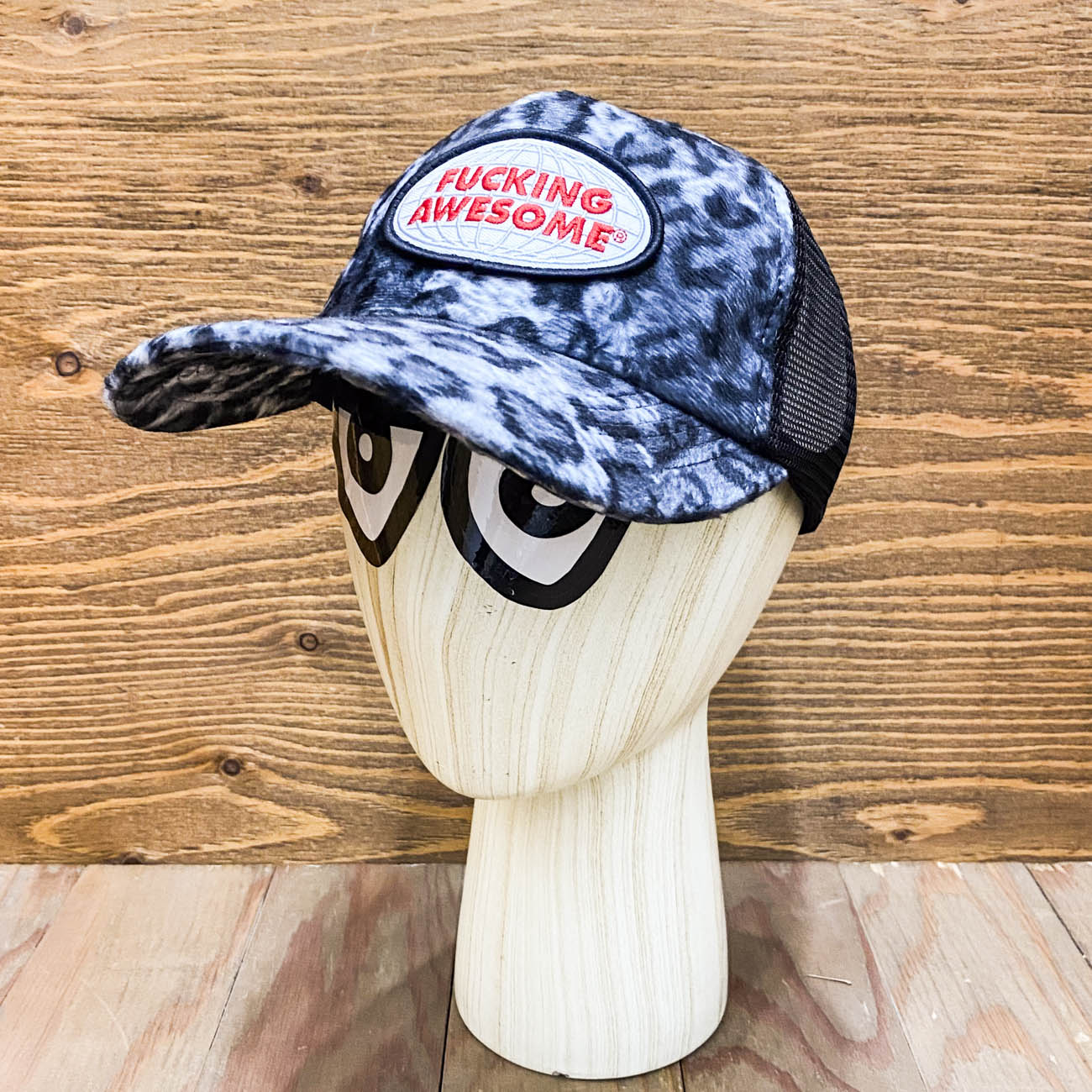 FUCKING AWESOME FUZZY LEOPARD HAT