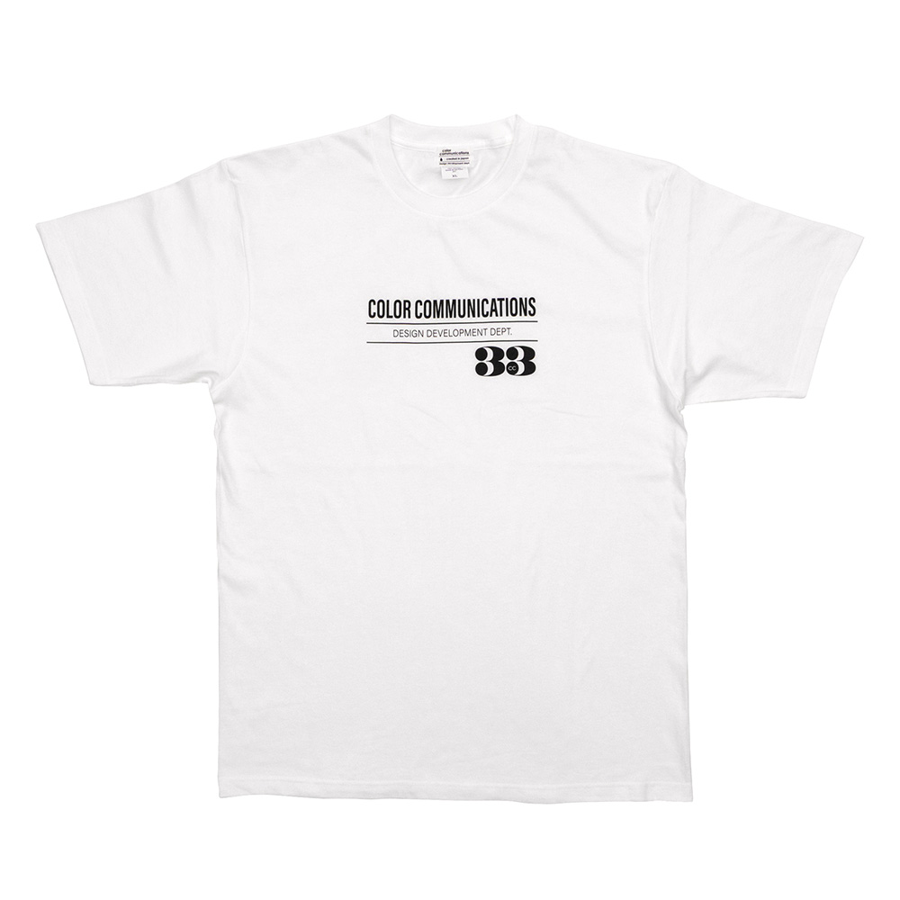 COLOR COMMUNICATIONS 33 RPM TEE WHITE