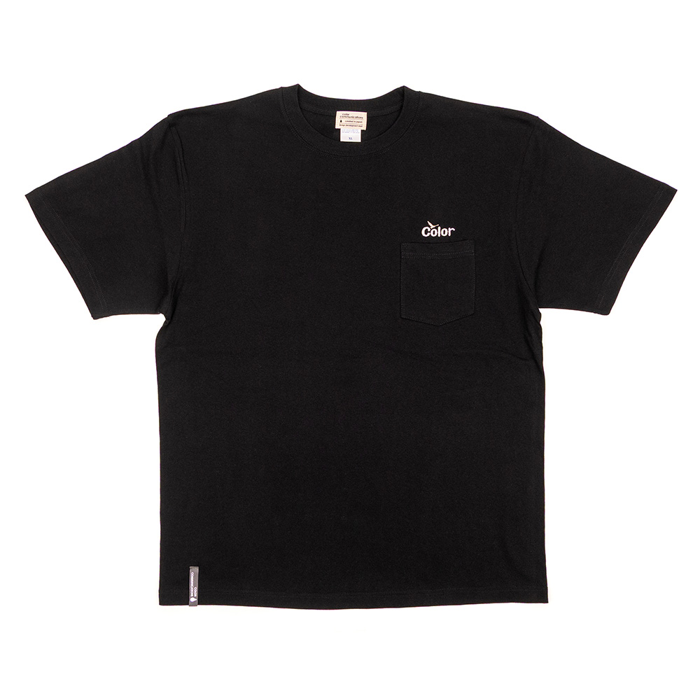COLOR COMMUNICATIONS WAWA OWL EMB POCKET TEE BLACK