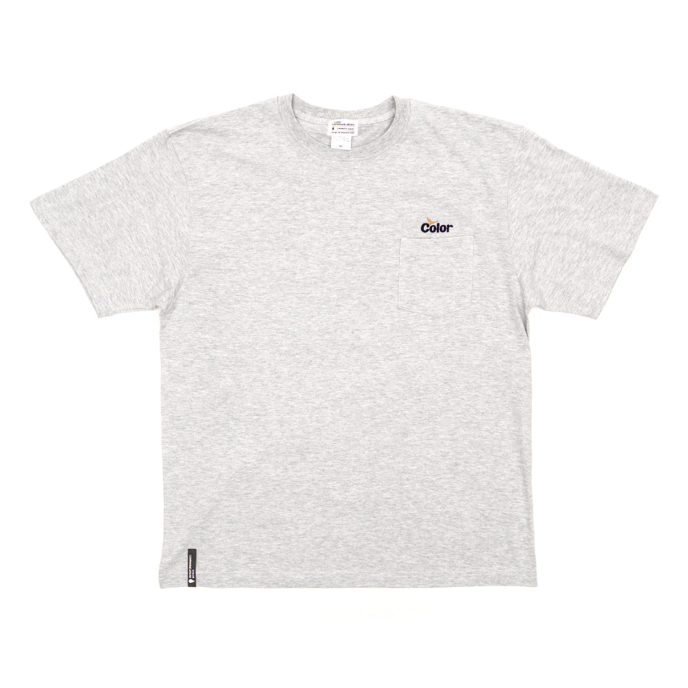 COLOR COMMUNICATIONS WAWA OWL EMB POCKET TEE ASH