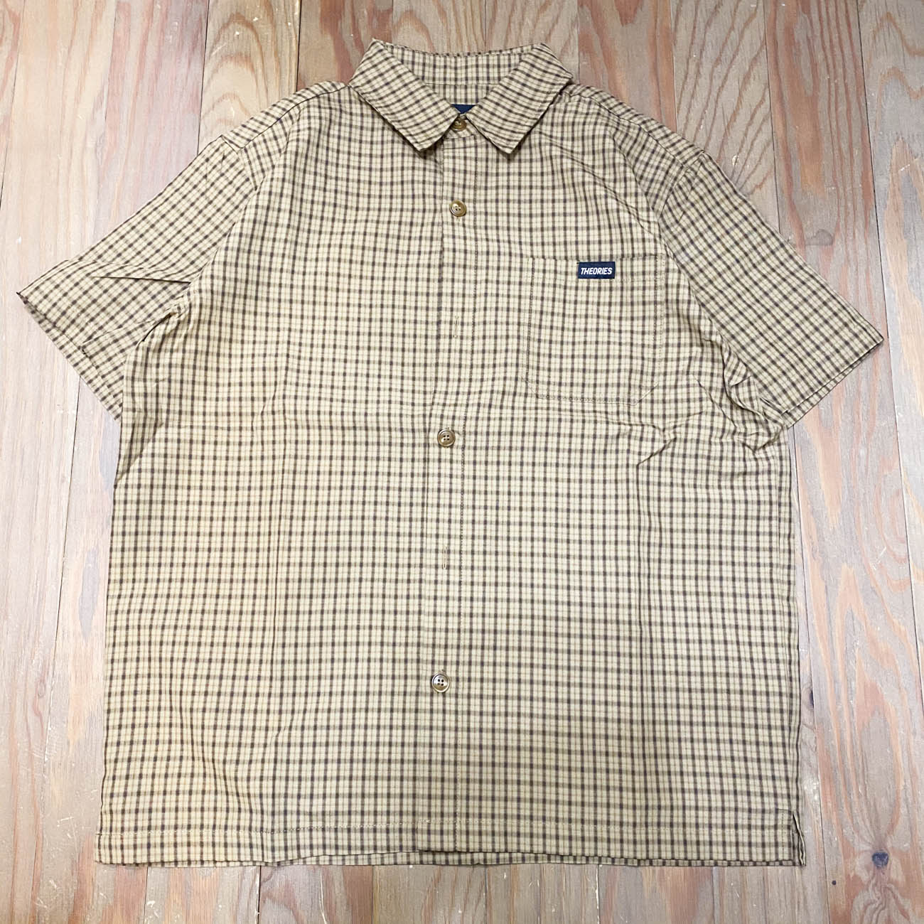THEORIES AVIGNON FLANNEL BUTTON UP