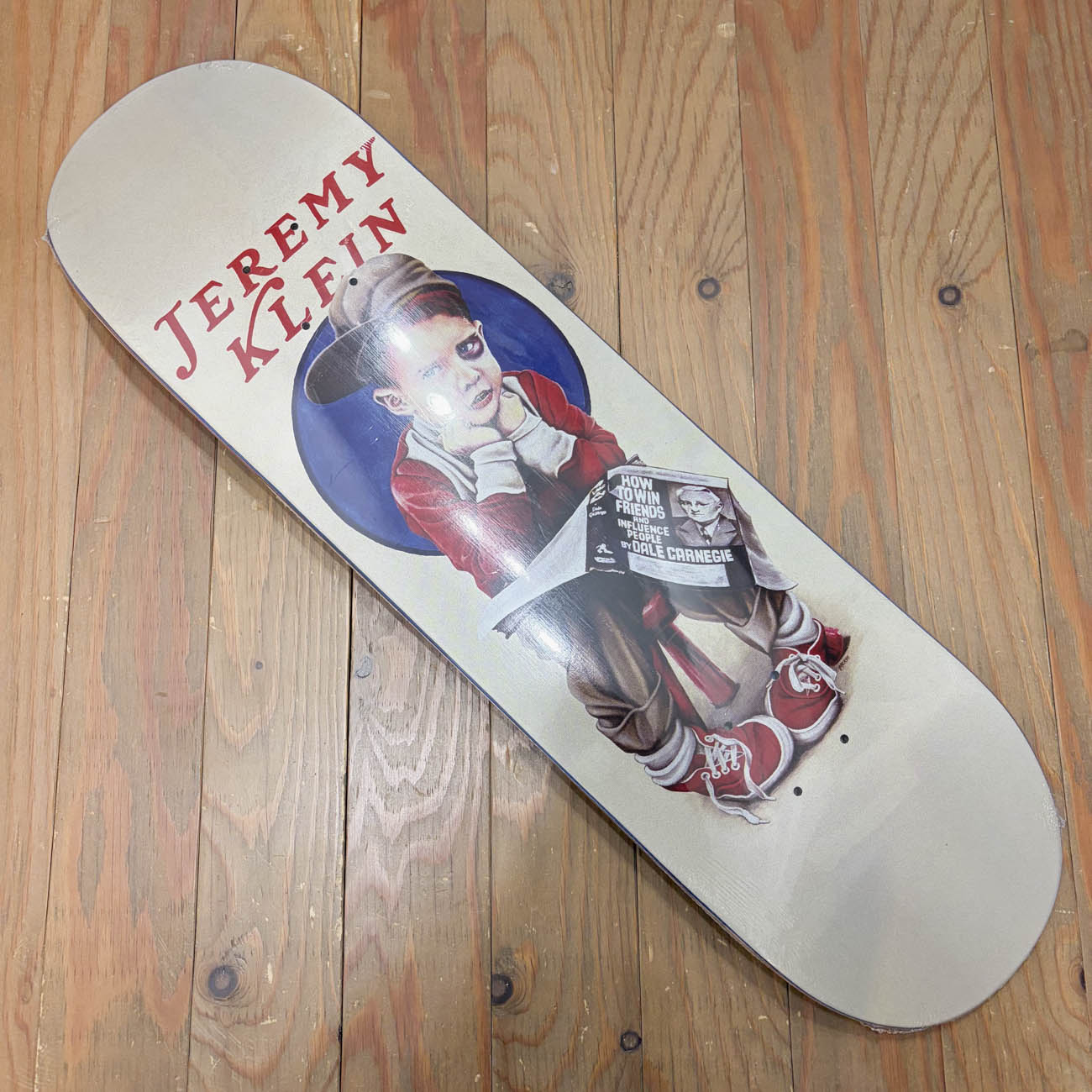 WORLD INDUSTRIES JEREMY KLEIN BLACK EYE KID DECK 8.5inch