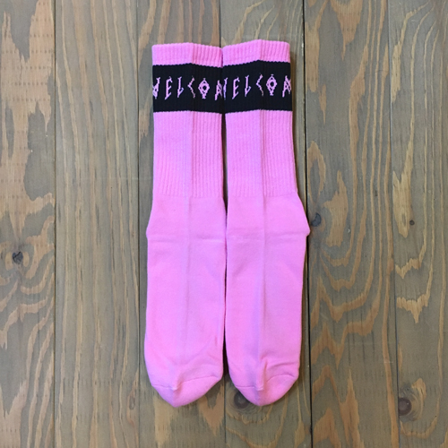 WELCOME SUMMON SOX PINK/BLACK
