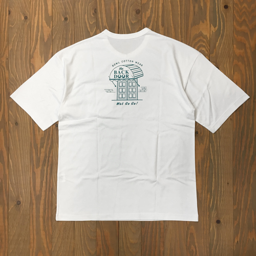 BOWL COTTON WEAR THE BACK DOOR S/S TEE WHITE 