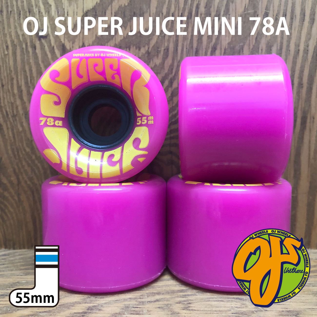 OJ WHEELS SUPER JUICE MINI 78A 55mm PINK