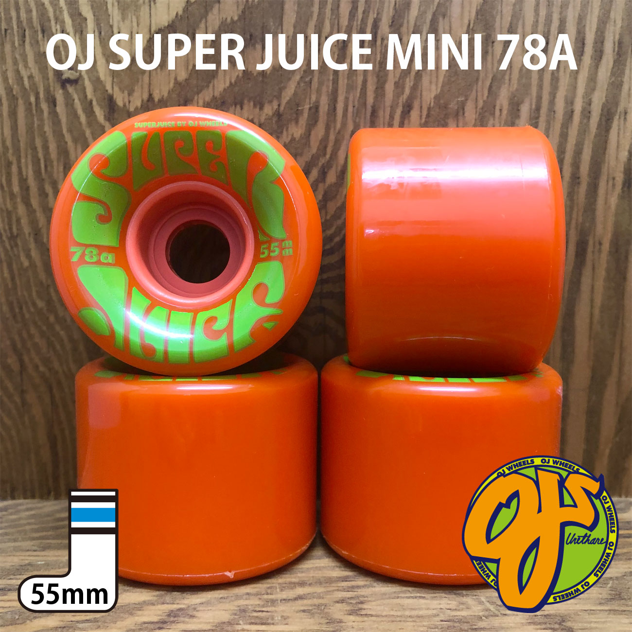 OJ WHEELS SUPER JUICE MINI 78A 55mm ORANGE