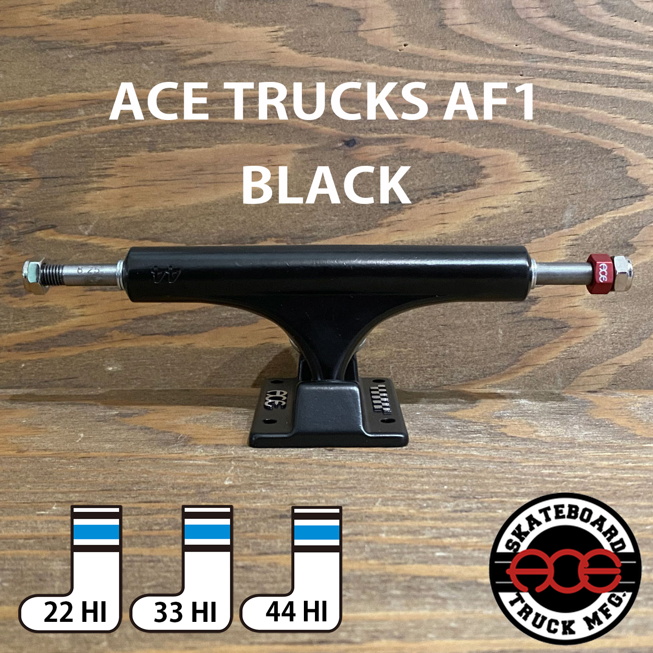 ACE TRUCKS AF1 BLACK 22-44