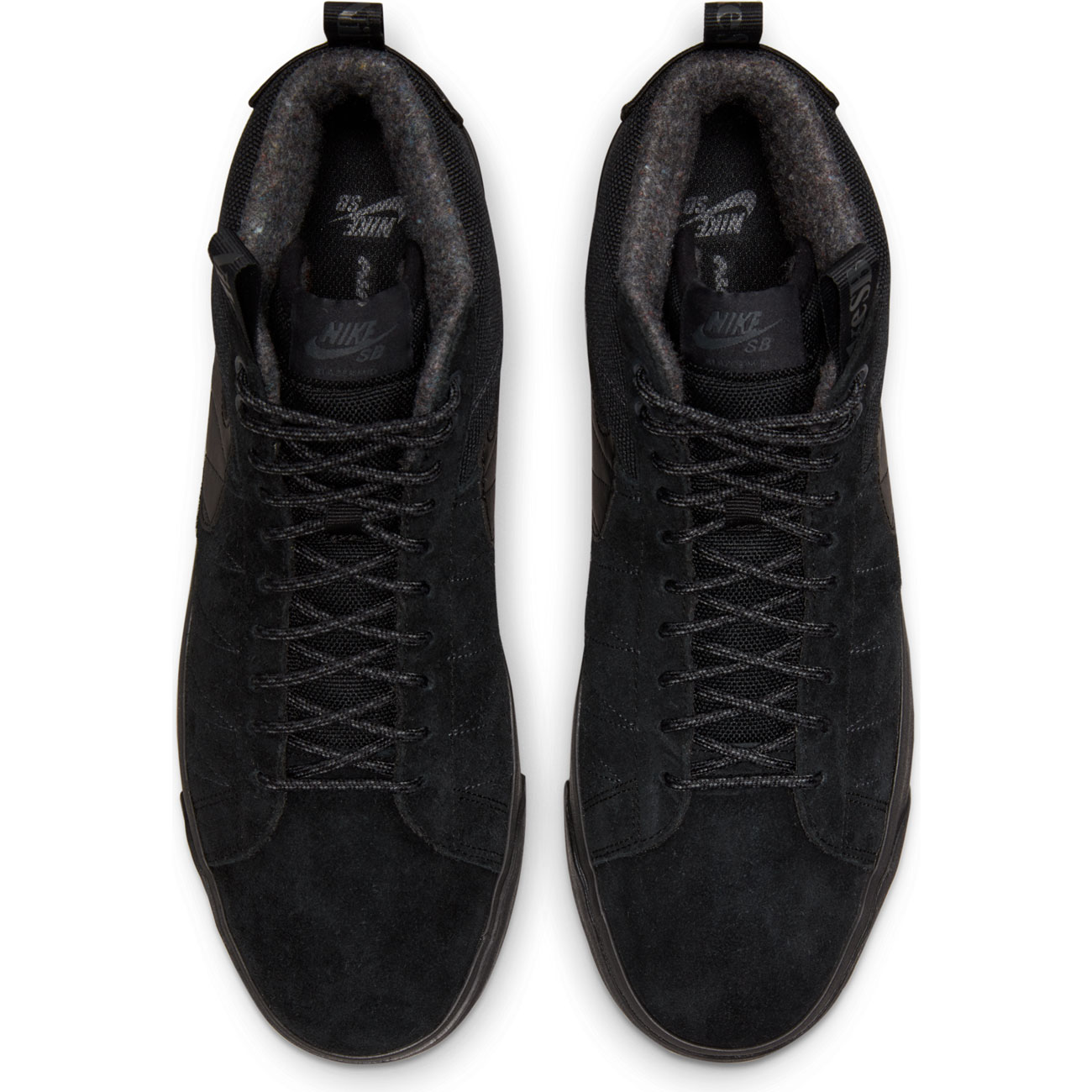 NIKE SB ZOOM BLAZER MID PRM BLACK/BLACK 