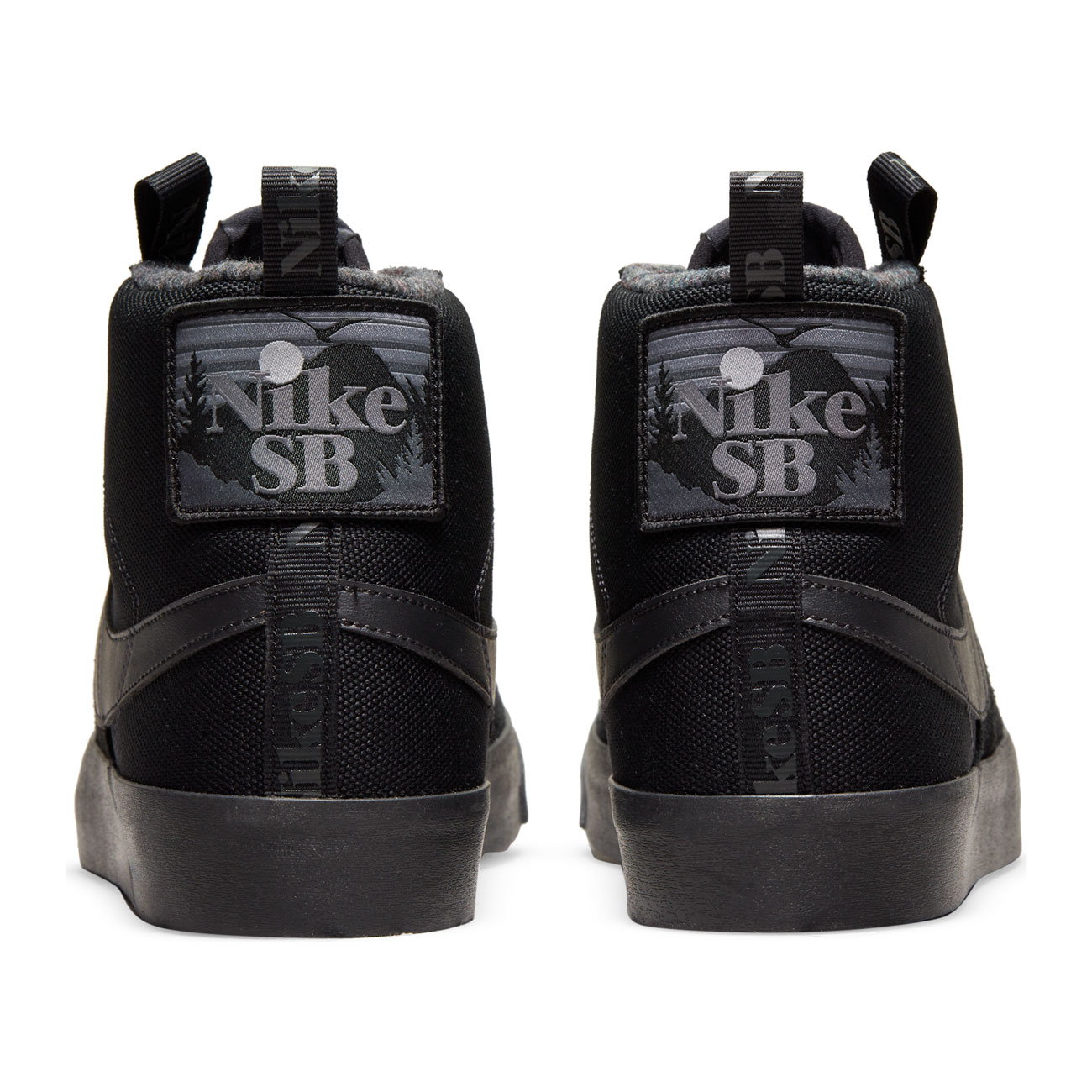NIKE SB ZOOM BLAZER MID PRM BLACK/BLACK 