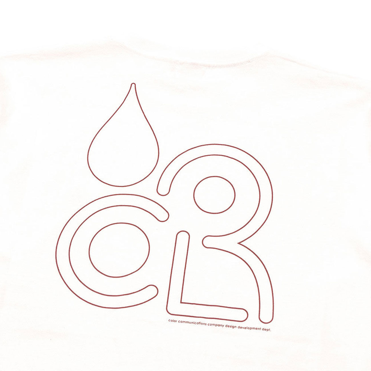 COLOR COMMUNICATIONS DRIP EMB CLR LONG TEE