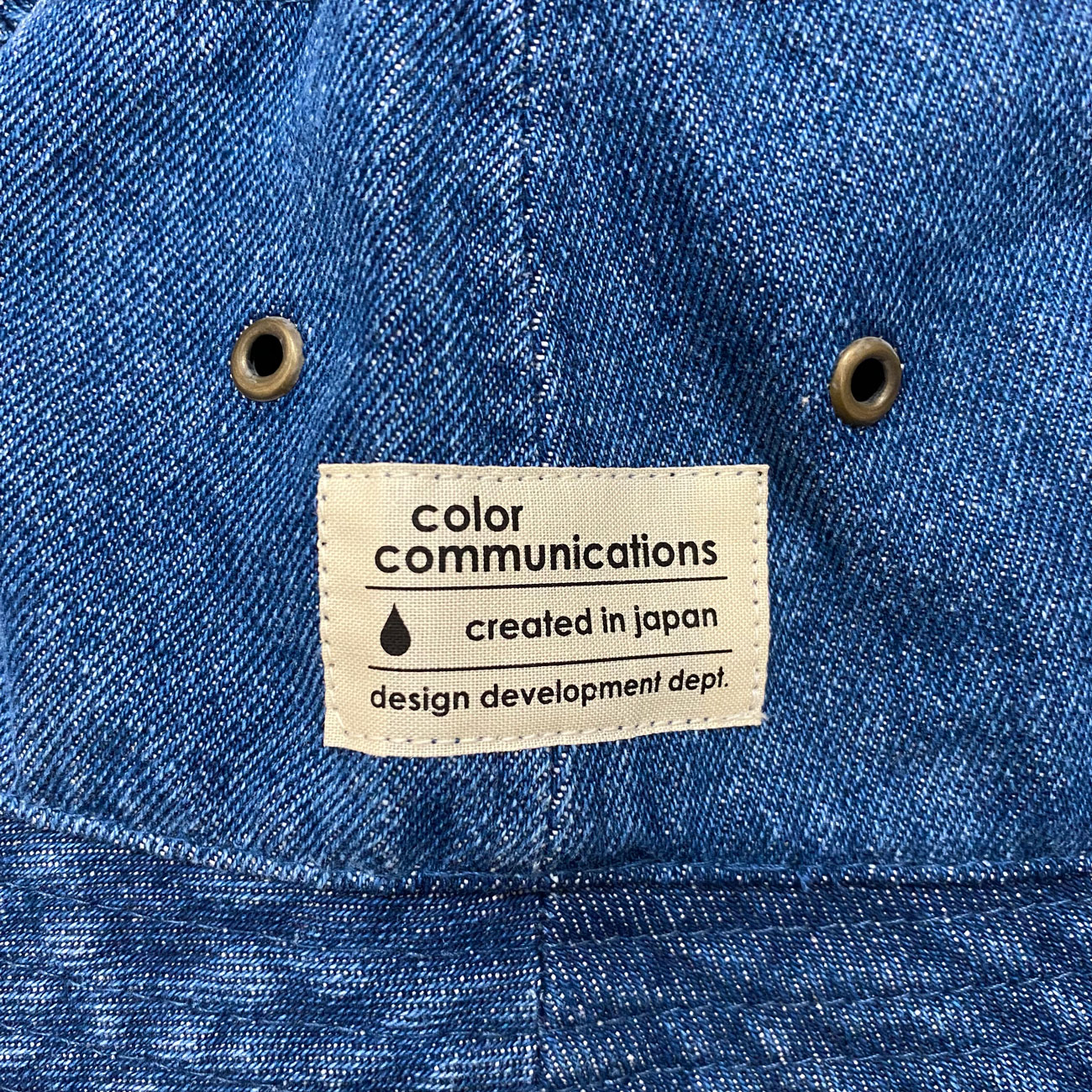 COLOR COMMUNICATIONS COTTON TAG DENIM BUCKET