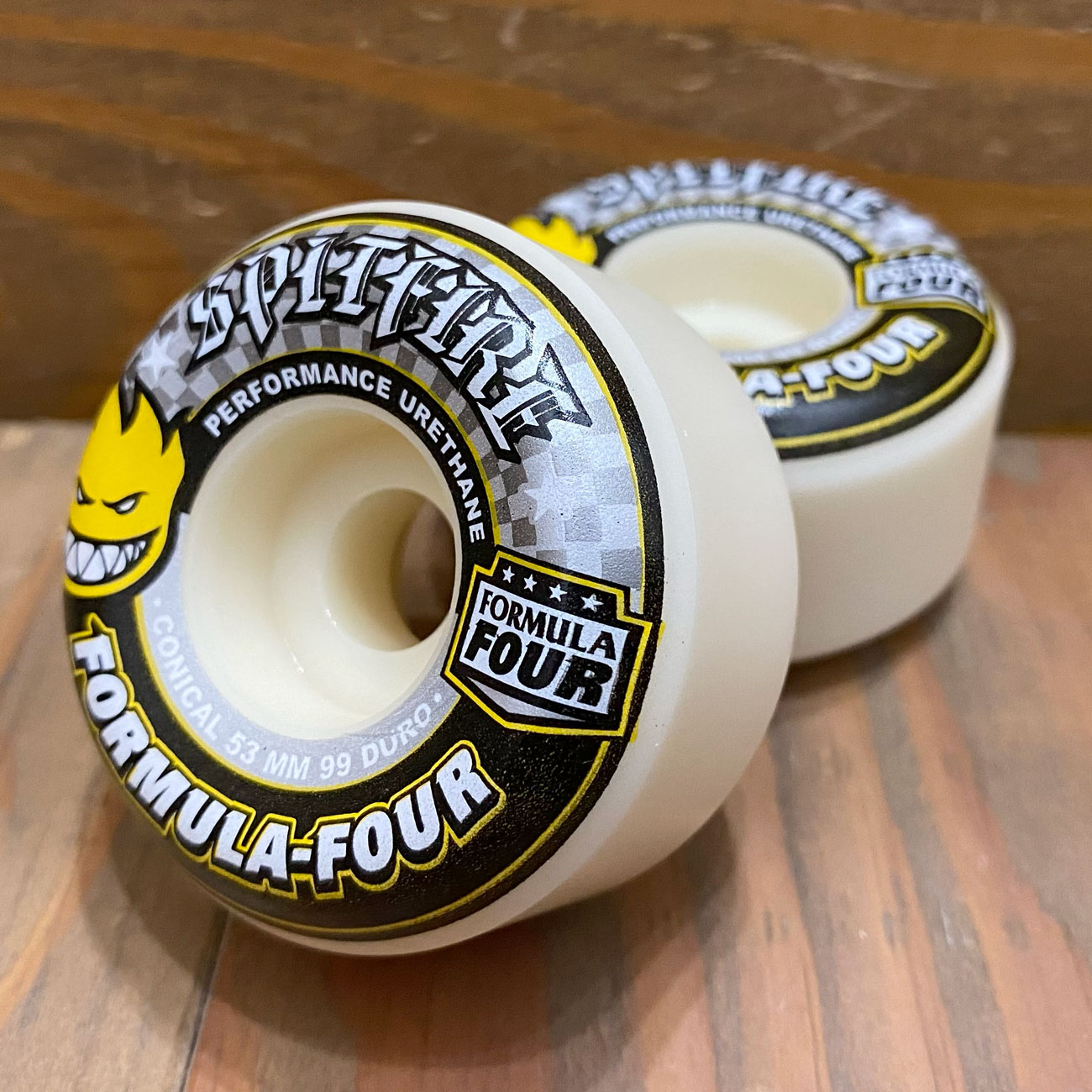 【スクエア】SPITFIRE F4 CONICAL 99A 53mm YELLOW PRINT