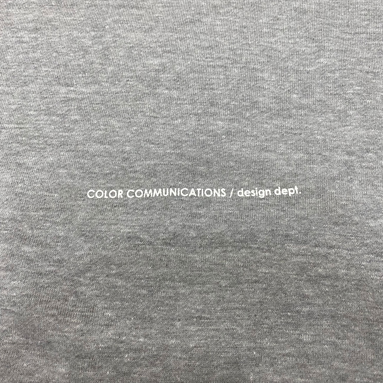 COLOR COMMUNICATIONS DRIP EMB LETTER CREW SWEAT