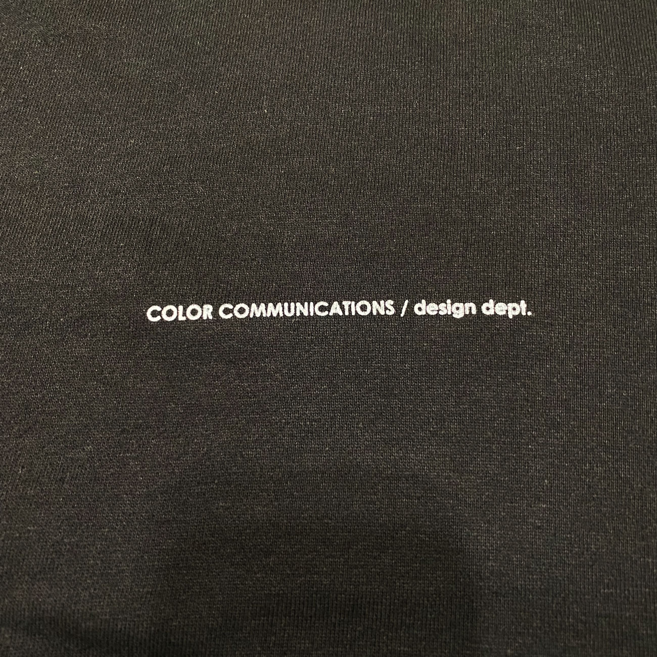 COLOR COMMUNICATIONS DRIP EMB LETTER CREW SWEAT