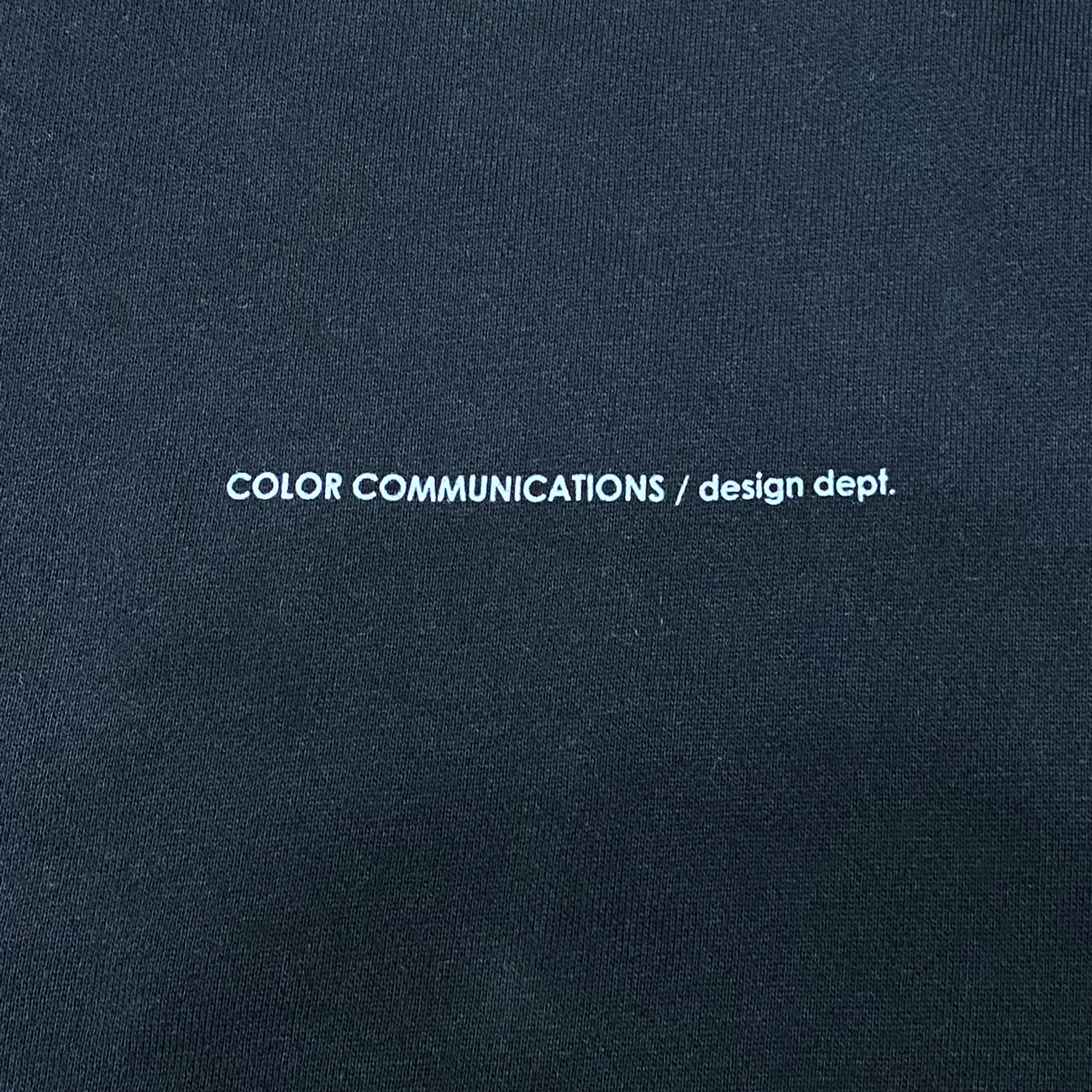 COLOR COMMUNICATIONS DRIP EMB LETTER HOODIE