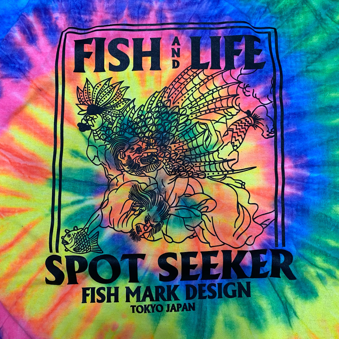 FISH & LIFE SPOTSEEKER No4. TIE DYE TEE