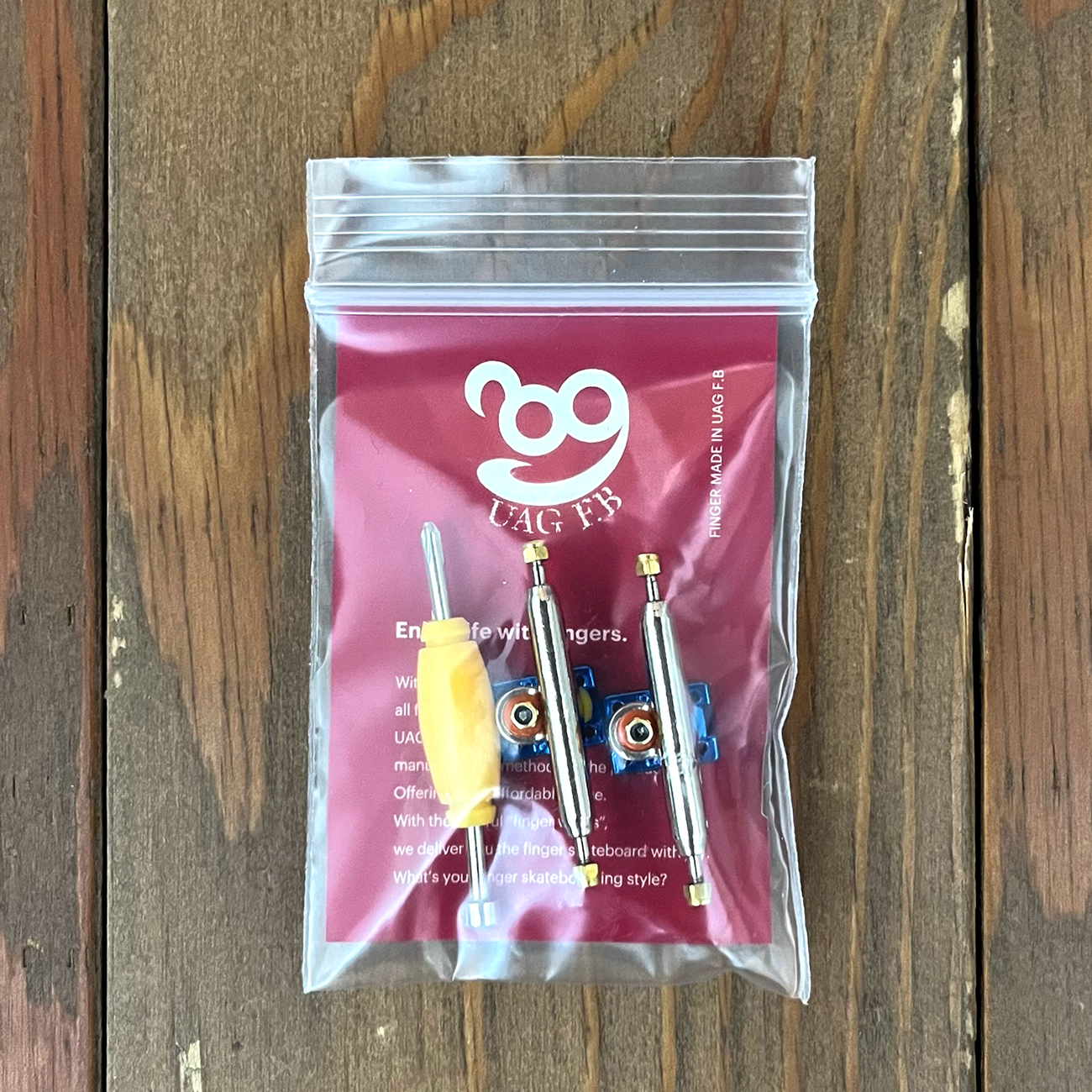 【34mm】UAG F.B PRO TRUCKS TYPE 3 NORMAL KINGPIN SILVER x BLUE 