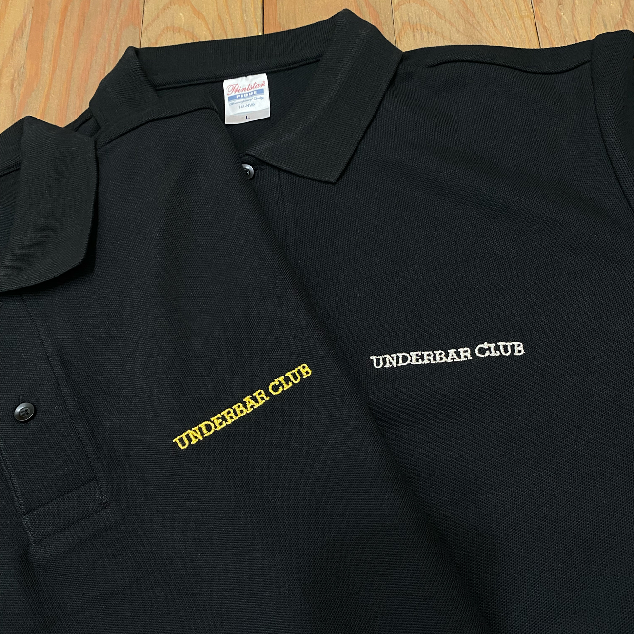 UNDERBAR CLUB LOGO POLO GOLD