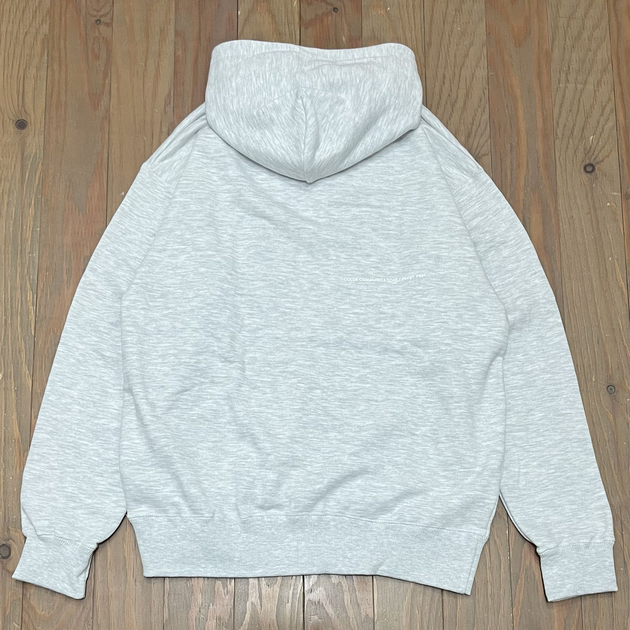 COLOR COMMUNICATIONS DRIP EMB LETTER HOOD SWEAT