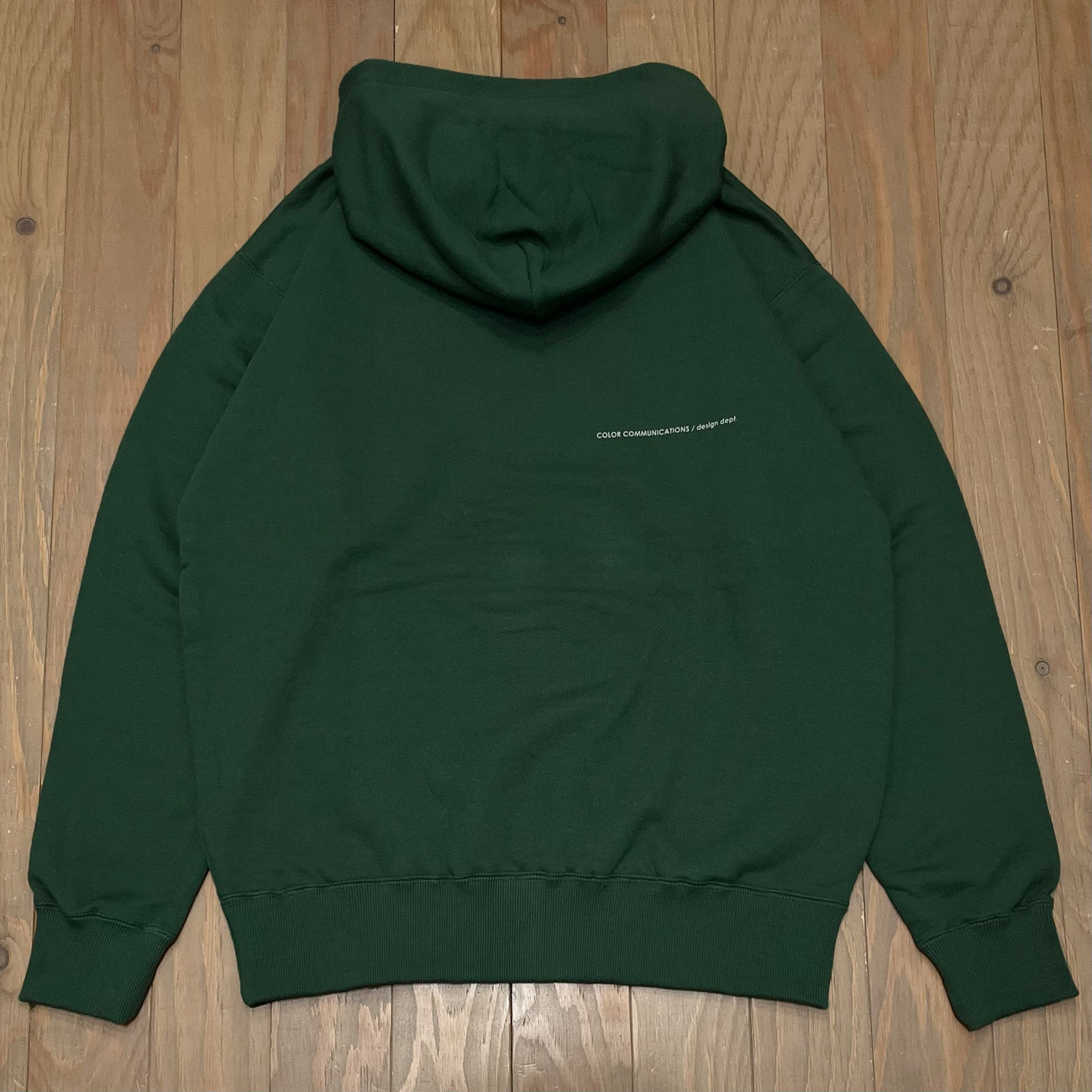 COLOR COMMUNICATIONS DRIP EMB LETTER HOOD SWEAT