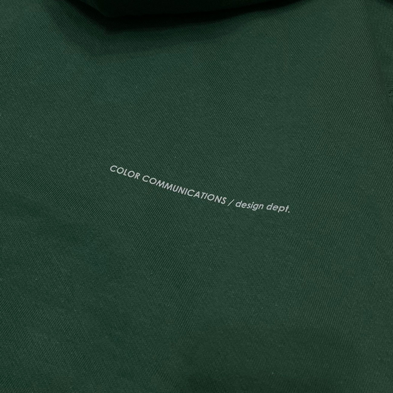 COLOR COMMUNICATIONS DRIP EMB LETTER HOOD SWEAT