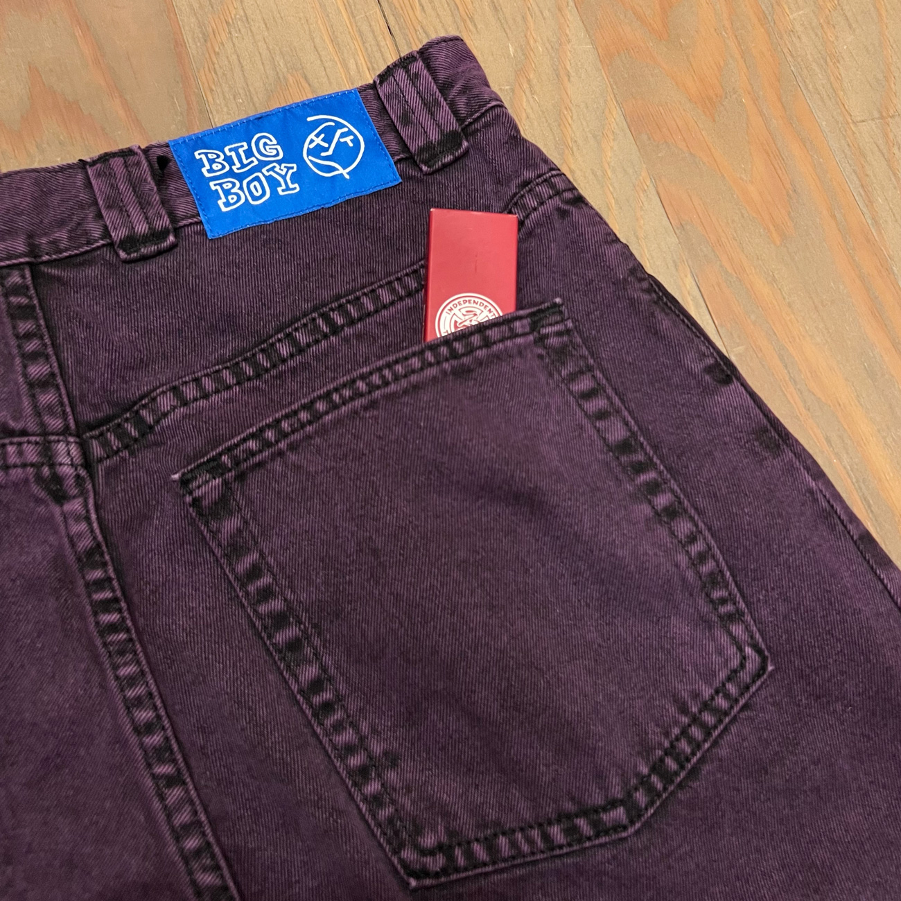 POLAR BIG BOY JEANS PURPLE BLACK HIGHSOX SKATEBOARDS