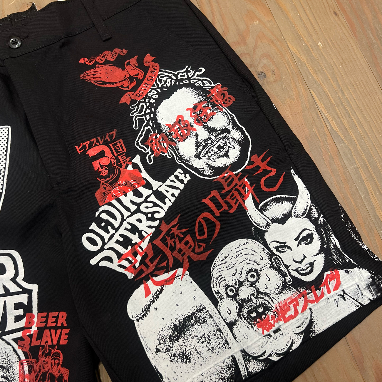 BEER SLAVE WORK SHORTS