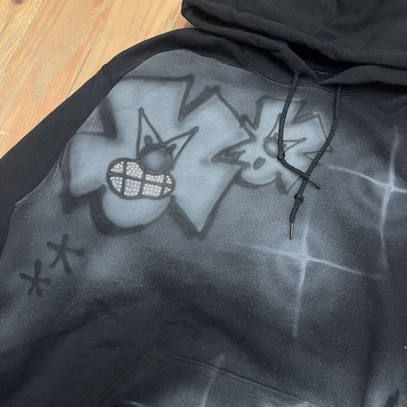 TEY0 TEY RHINESTONE HOODIE (M2)