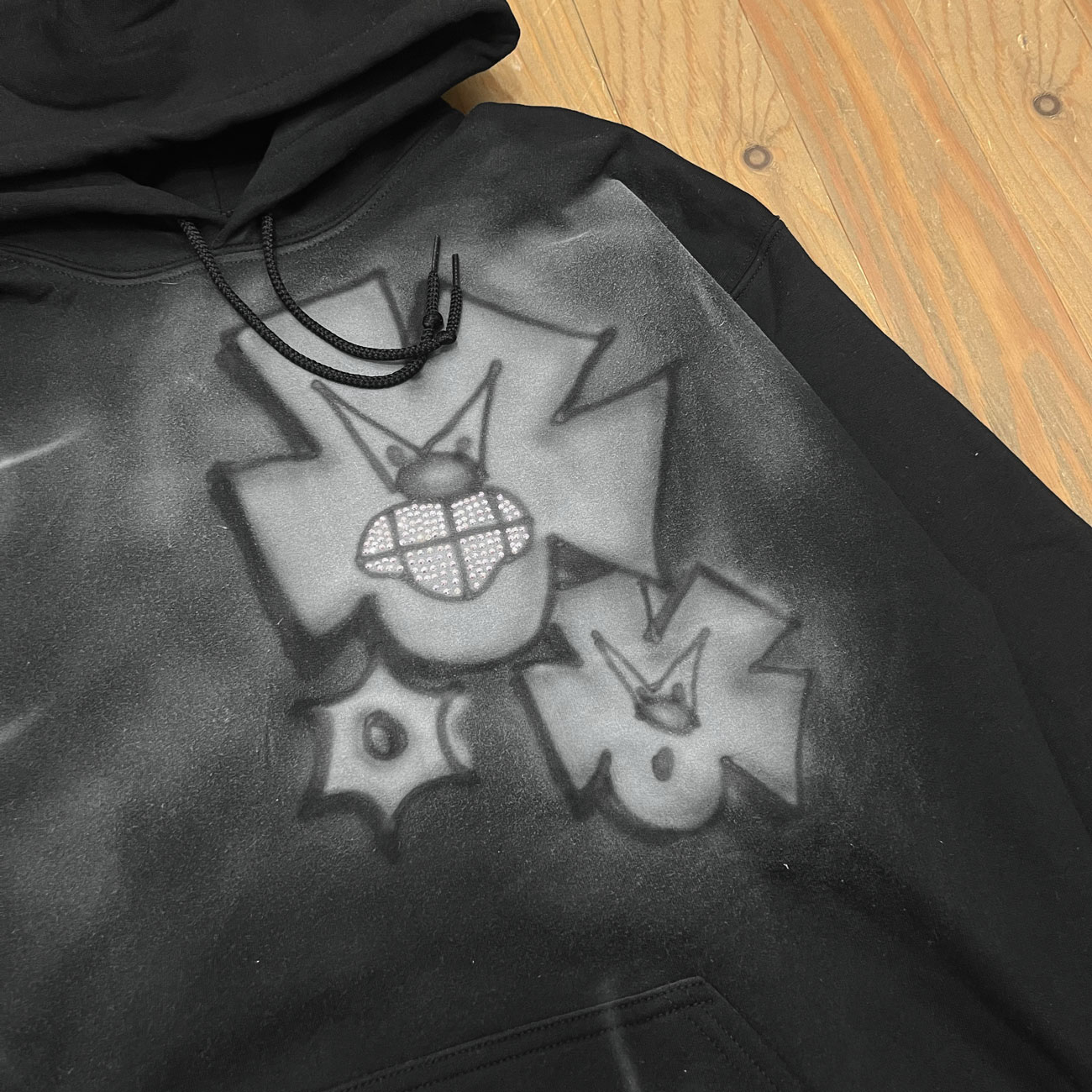 TEY0 TEY RHINESTONE HOODIE (L1)