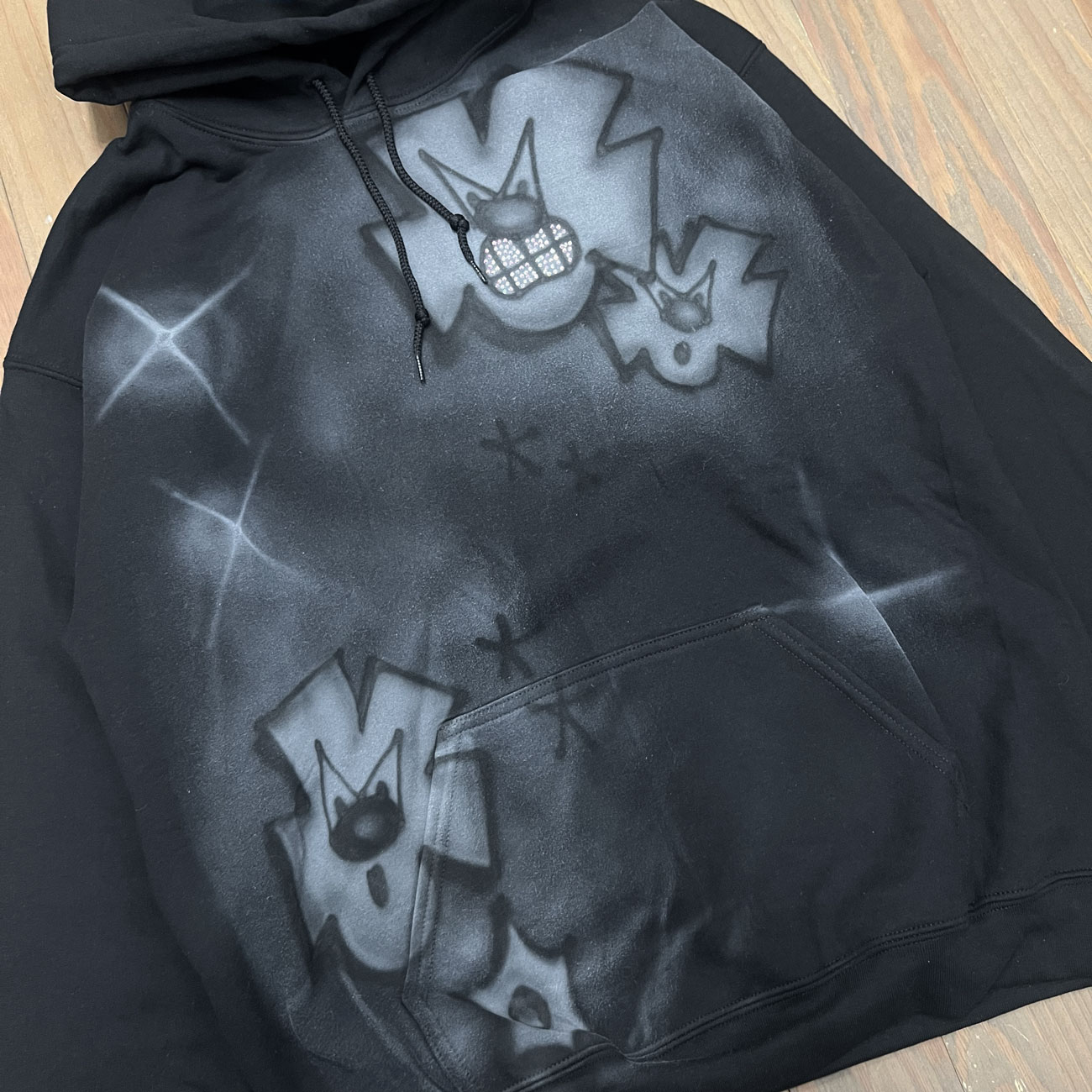 TEY0 TEY RHINESTONE HOODIE (L2)