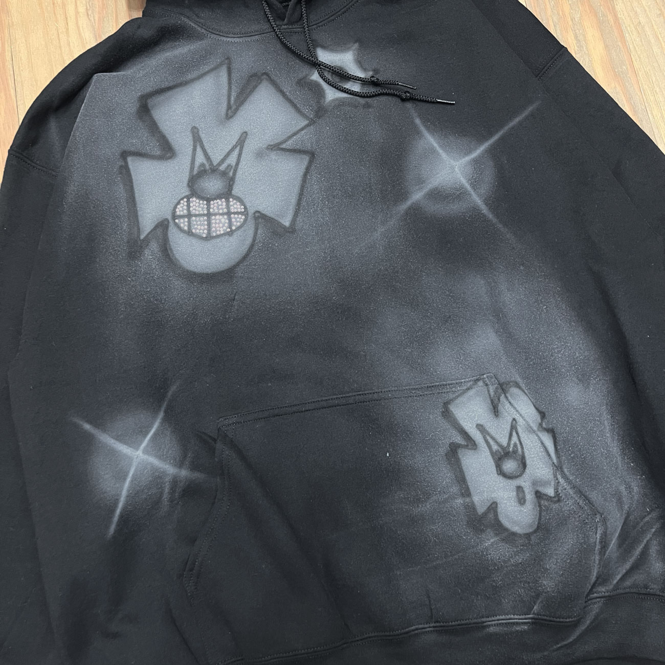 TEY0 TEY RHINESTONE HOODIE (XL1)