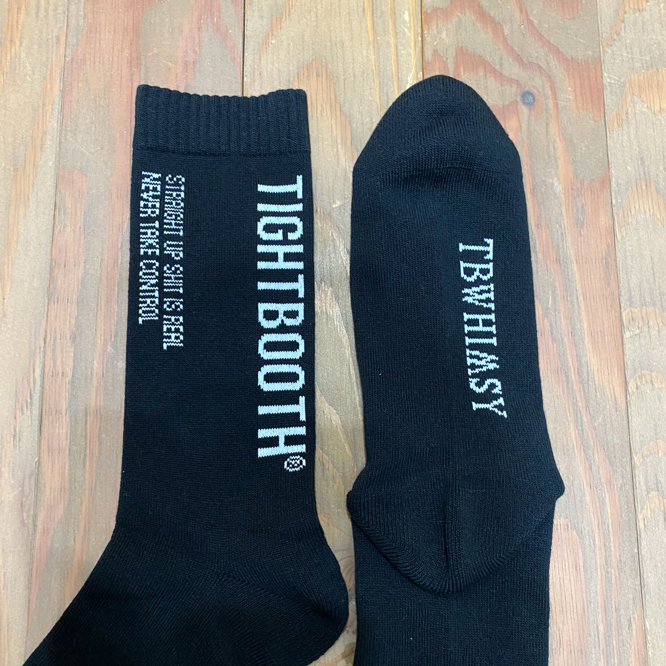 TIGHTBOOTH LABEL LOGO SOCKS