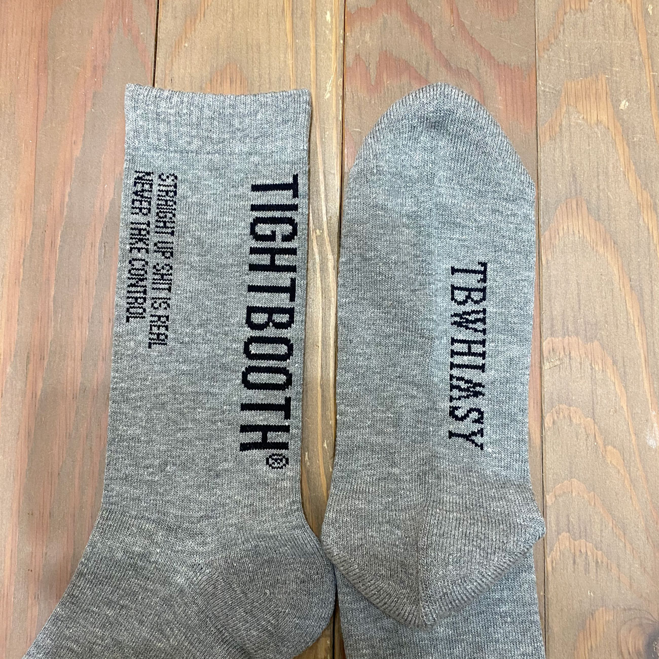 TIGHTBOOTH LABEL LOGO SOCKS