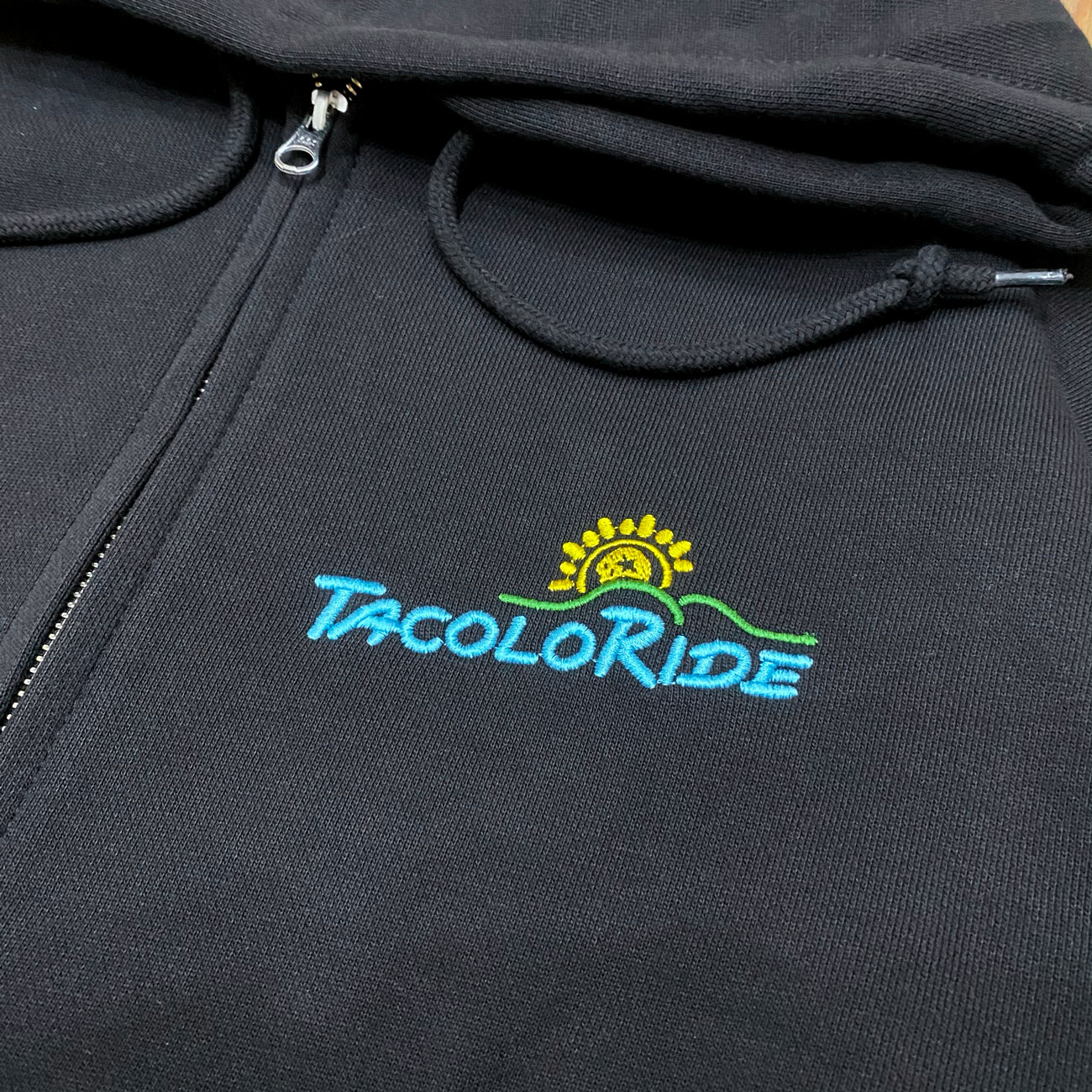 MxMxM x TACORIDE x COLOR COMMUNICATIONS ZIP HOODIE