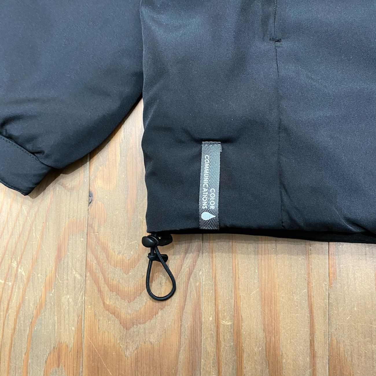 COLOR COMMUNICATIONS DRIP EMB STAND COLLAR JACKET