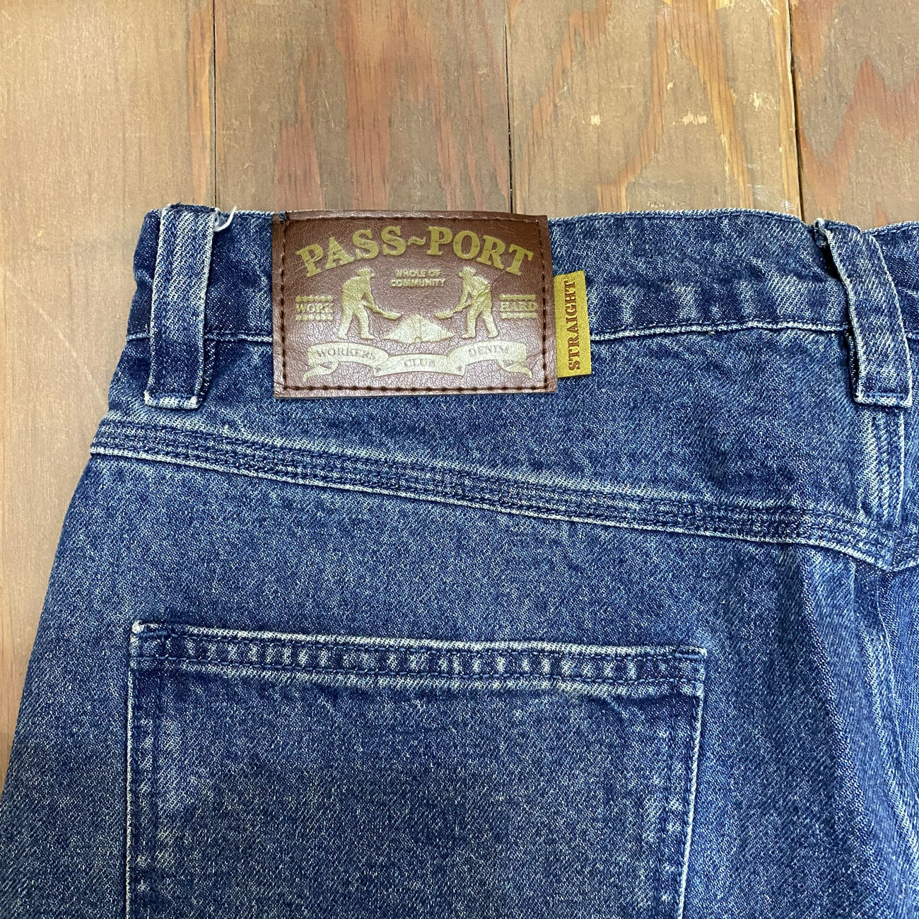 PASS PORT RECYCLED DENIM WORKERS CLUB STRAIGHT LEG JEAN