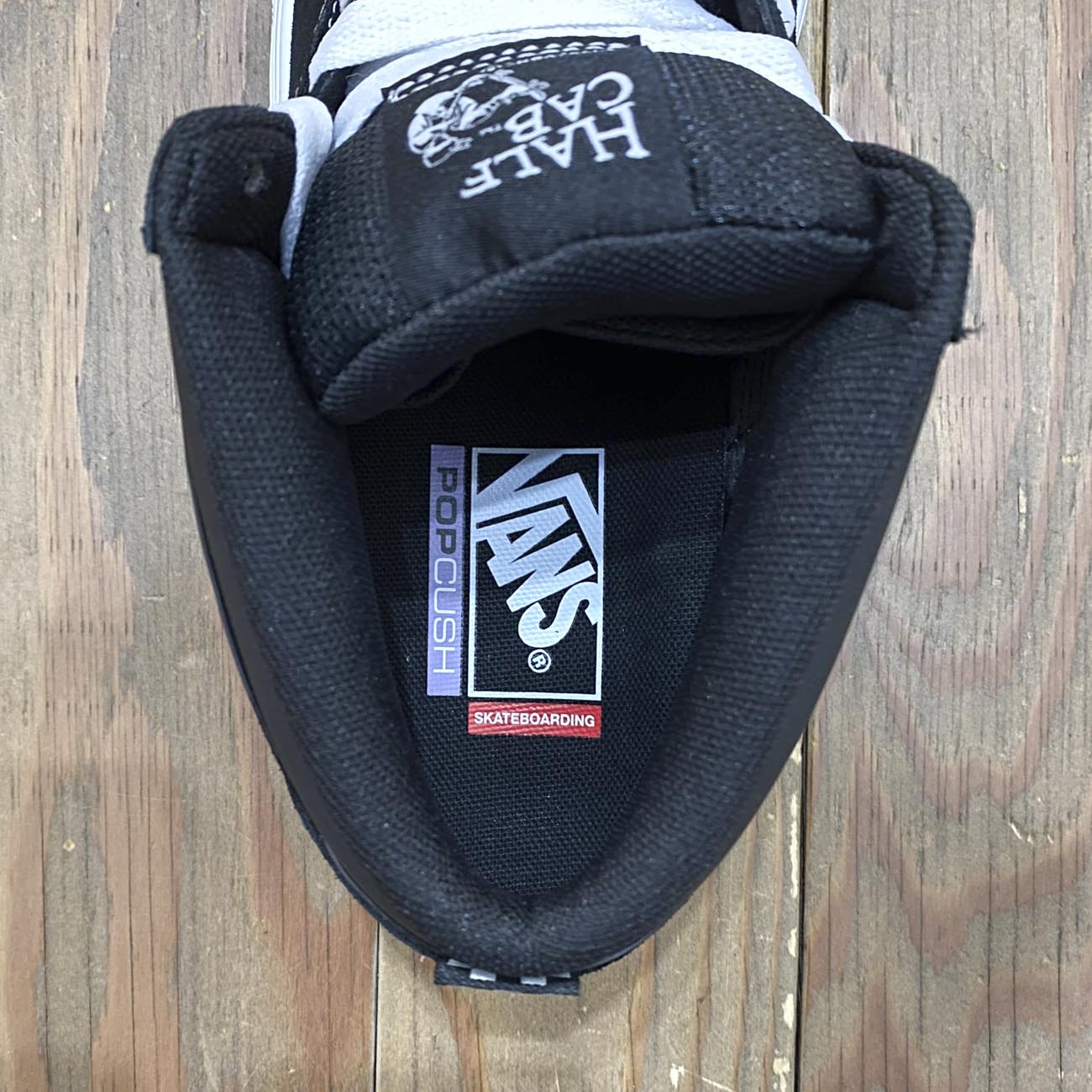 VANS SKATE HALFCAB WAFFLECUP BLACK/WHITE